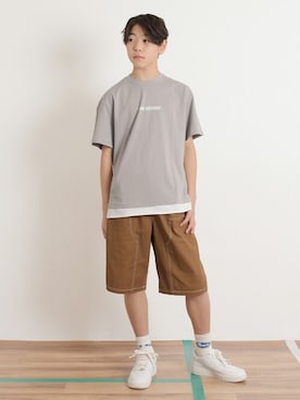 「アイテム（パンツ）」を使った、GLAZOSさん（キッズ・160cm）の春コーディネート