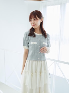 「イエベ春」｜「アイテム（グレー系）」を使った、さぁやんさん（レディース・158cm）の夏コーディネート
