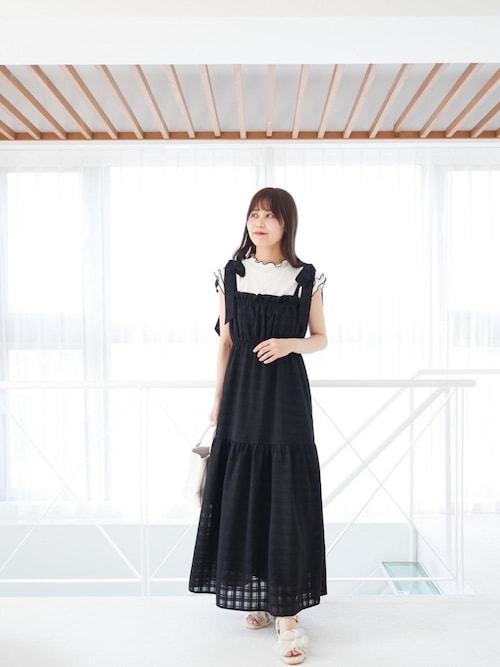 セール】肩リボンキャミワンピース（ワンピース）｜MAJESTIC LEGON