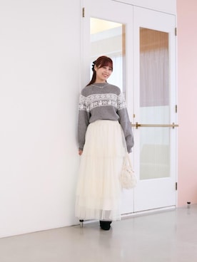 「イエベ春」｜さぁやんさん（レディース・158cm）の冬コーディネート