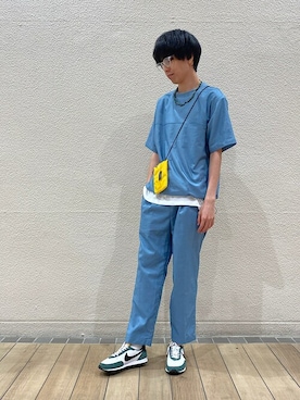 「SHIPS any（シップス エニィ）のアイテム（アクセサリー）」を使った、村嶌さん（メンズ・176cm）の春コーディネート