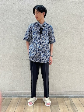 「CASIO（カシオ）のアイテム（デジタル腕時計）」を使った、村嶌さん（メンズ・176cm）の春コーディネート