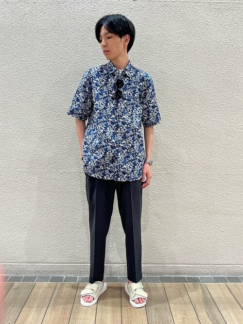 SHIPS any: COOLMAX 1タック アンクルテーパード パンツ◇