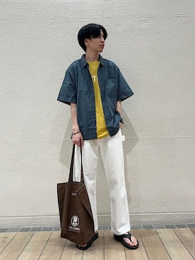「SHIPS any（シップス エニィ）のアイテム（アクセサリー）」を使った、村嶌さん（メンズ・176cm）の夏コーディネート