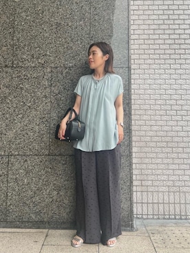 「お呼ばれ」｜「アイテム（パンツ）」を使った、komatsuさん（レディース・152cm）の春コーディネート