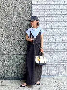 「雨」｜komatsuさん（レディース・152cm）の夏コーディネート