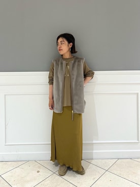 「アイテム（その他アウター）」を使った、komatsuさん（レディース・152cm）の秋コーディネート