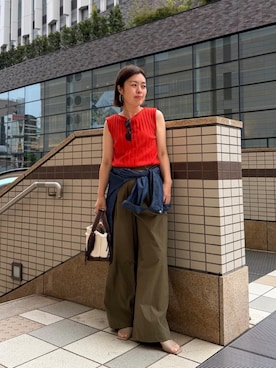 「le.coeur blanc（ルクールブラン）のアイテム」を使った、komatsuさん（レディース・152cm）の春コーディネート