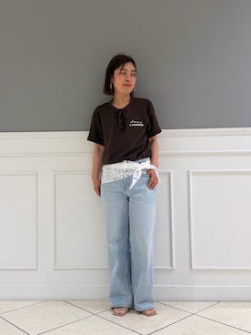 「le.coeur blanc（ルクールブラン）のアイテム」を使った、komatsuさん（レディース・152cm）の春コーディネート