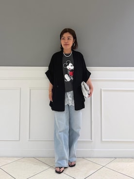 「le.coeur blanc（ルクールブラン）のアイテム」を使った、komatsuさん（レディース・152cm）の春コーディネート