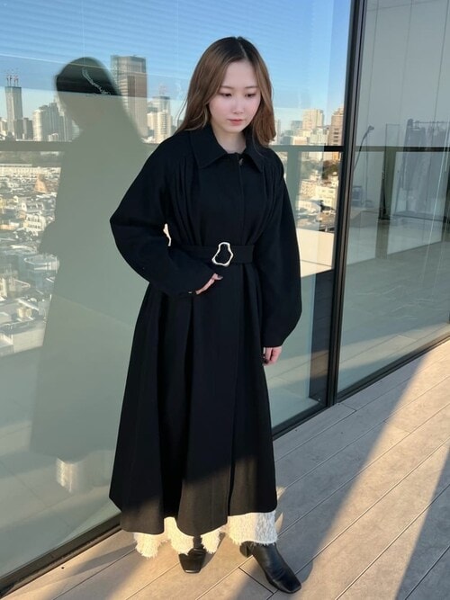 Ameri（アメリ）の「UND FRONT GATHER OPEN SLEEVE COAT（その他