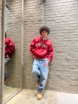 「アイテム（スタジャン）」を使った、taikidesudasuさん（メンズ・172cm）の秋コーディネート