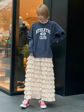 CAROLINA GLASERさん（レディース・166cm）の冬コーディネート