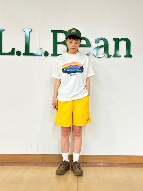 tシャツ 「JAPAN EDITION」カントン・マウンテン・レイク・グラフィック・ティ レディース L.L.Bean tシャツ 「JAPAN EDITION」カントン・マウンテン