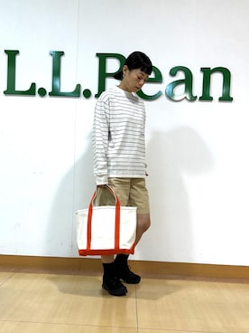 「L.L.Bean（エルエルビーン）のアイテム」を使った、llbeansatouさん（レディース・160cm）の夏コーディネート