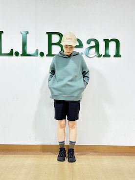 「L.L.Bean（エルエルビーン）のアイテム（キャップ）」を使った、llbeansatouさん（レディース・160cm）の秋コーディネート