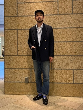 「Levi's」｜「アイテム（スーツジャケット）」を使った、Kazunariさん（メンズ・179cm）の夏コーディネート
