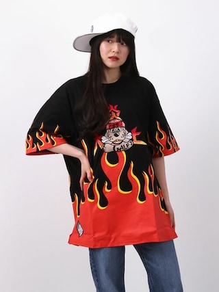GALFY（ガルフィー）の「GALFY (ガルフィ) 大炎上半袖Tシャツ