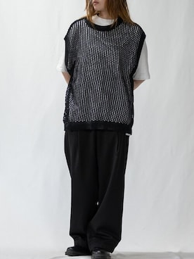 「モノトーンコーデ」｜「アイテム（アンサンブル）」を使った、Natsu3さん（レディース・164cm）の夏コーディネート