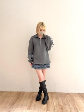 もえかさん（レディース・161cm）の冬コーディネート