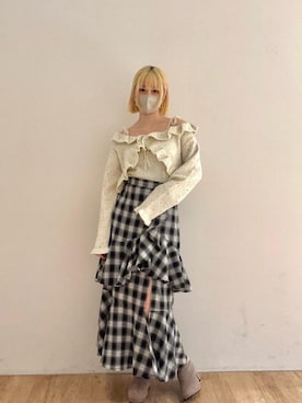 もえかさん（レディース・161cm）の冬コーディネート