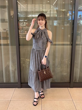 「骨格ナチュラル」｜もえかさん（レディース・161cm）の夏コーディネート