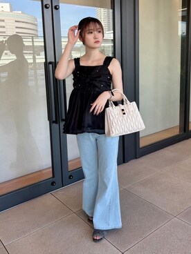 もえかさん（レディース・161cm）の夏コーディネート