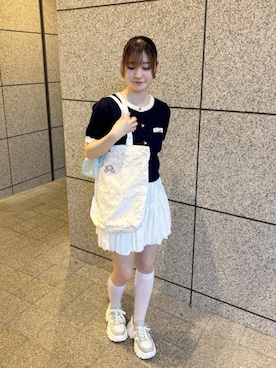 「MAJESTIC LEGON（マジェスティックレゴン）のアイテム」を使った、もえかさん（レディース・161cm）の夏コーディネート