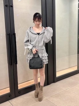 「MAJESTIC LEGON（マジェスティックレゴン）のアイテム」を使った、もえかさん（レディース・161cm）の夏コーディネート