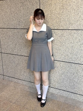 「骨格ナチュラル」｜もえかさん（レディース・161cm）の夏コーディネート