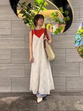 「le.coeur blanc（ルクールブラン）のアイテム」を使った、もえかさん（レディース・161cm）の春コーディネート