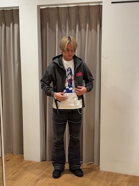 「HYSTERIC GLAMOUR（ヒステリックグラマー）のアイテム（ブレスレット）」を使った、sota051020さん（メンズ・175cm）の秋コーディネート