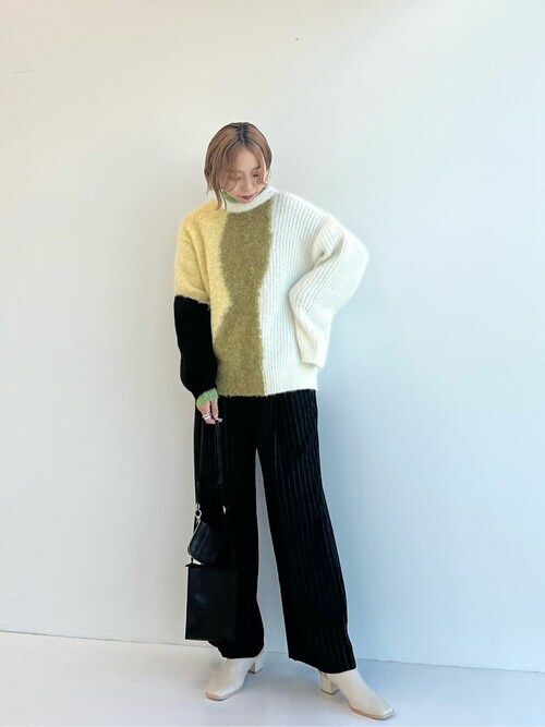 ブロックカーブモヘアニット パブリックトウキョウ
