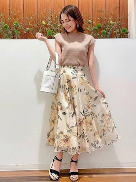 「NOELA（ノエラ）のアイテム」を使った、Noelaさん（レディース・157cm）の春コーディネート