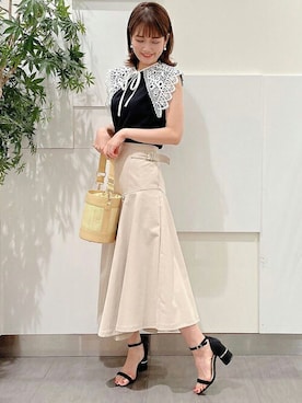 「NOELA（ノエラ）のアイテム」を使った、Noelaさん（レディース・157cm）の夏コーディネート