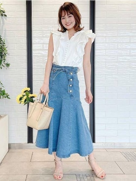 「NOELA（ノエラ）のアイテム」を使った、Noelaさん（レディース・157cm）の夏コーディネート