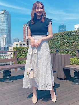 「ミントカラー」｜Noelaさん（レディース・160cm）の夏コーディネート