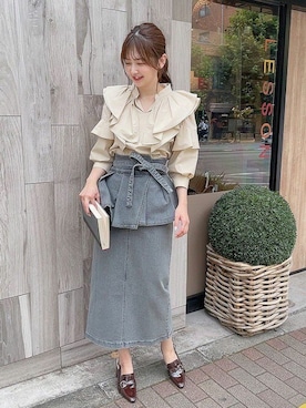 「NOELA（ノエラ）のアイテム」を使った、Noelaさん（レディース・157cm）の夏コーディネート