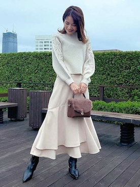 「NOELA（ノエラ）のアイテム」を使った、Noelaさん（レディース・157cm）の秋コーディネート