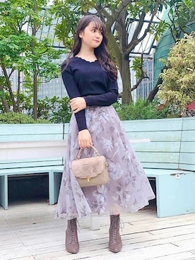 「NOELA（ノエラ）のアイテム」を使った、Noelaさん（レディース・152cm）の冬コーディネート