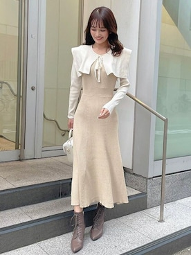 「NOELA（ノエラ）のアイテム」を使った、Noelaさん（レディース・157cm）の冬コーディネート