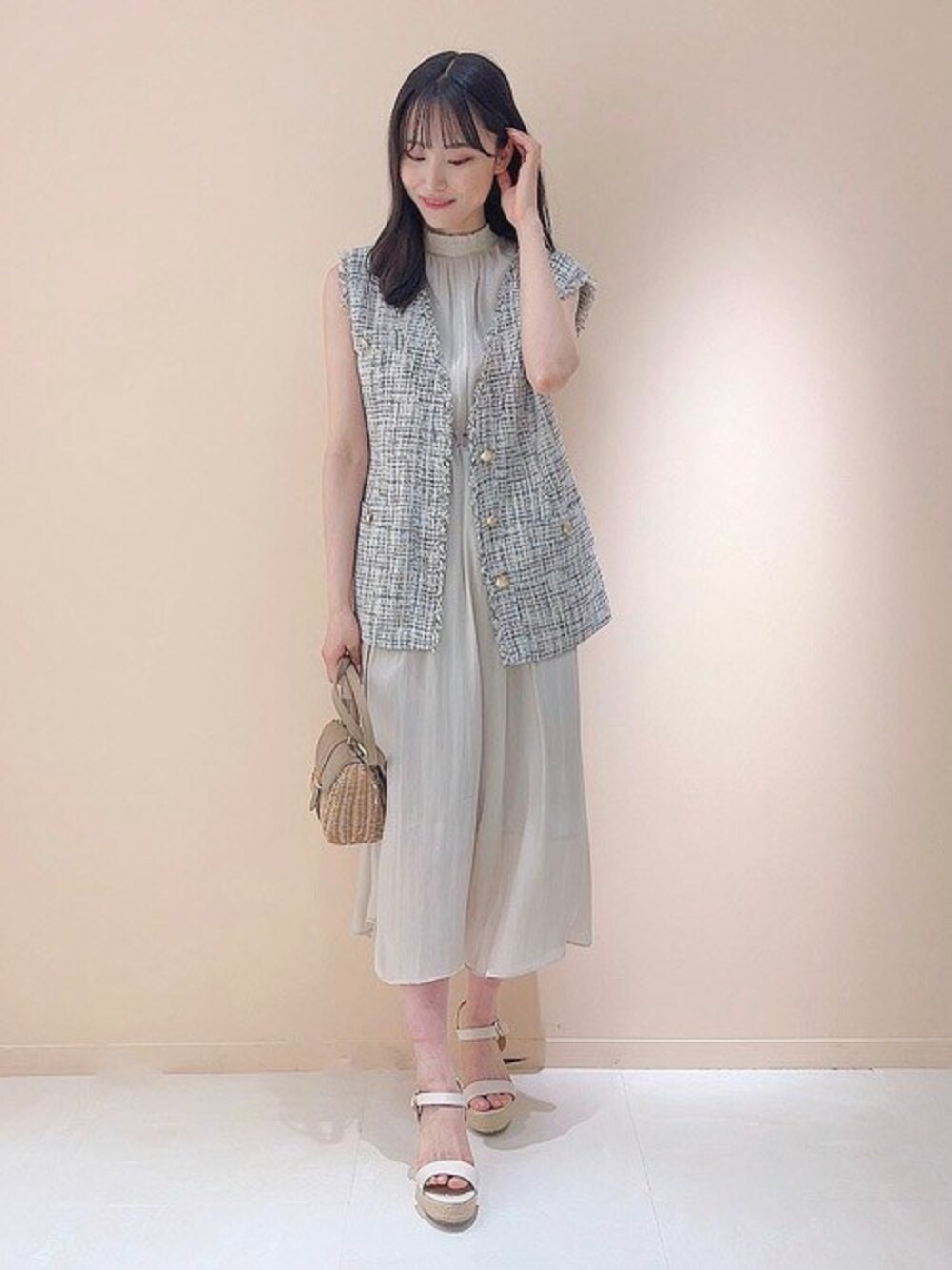Noela ツイードジレコーデセット ¥24,200