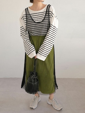 ANDJさん(レディース・165cm)の春コーディネート