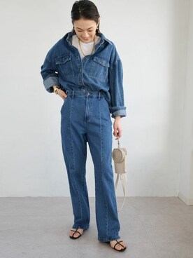 「ＡＮＤＪ（アンドジェイ）のアイテム」を使った、ANDJさん（レディース・165cm）の春コーディネート