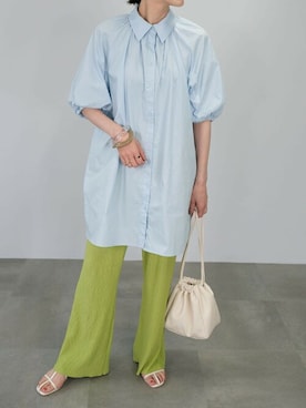 「ＡＮＤＪ（アンドジェイ）のアイテム」を使った、ANDJさん（レディース・165cm）の夏コーディネート