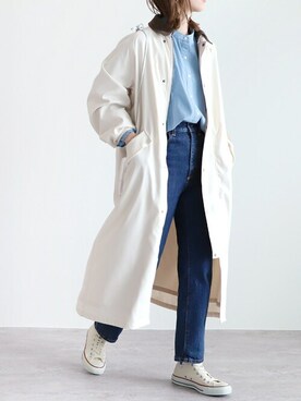 「reca（レカ）のアイテム（その他アウター）」を使った、recastaffさん（レディース・165cm）の冬コーディネート