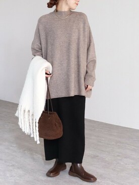 recastaffさん（レディース・158cm）の冬コーディネート