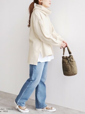 recastaffさん（レディース・158cm）の冬コーディネート