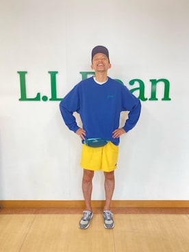 「BeanOutsider」｜「アイテム（キャップ）」を使った、hinoshirouさん（メンズ・186cm）の夏コーディネート