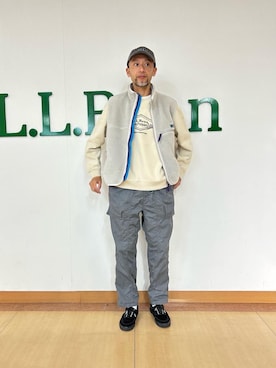 「アイテム（キャップ）」を使った、hinoshirouさん（メンズ・186cm）の秋コーディネート